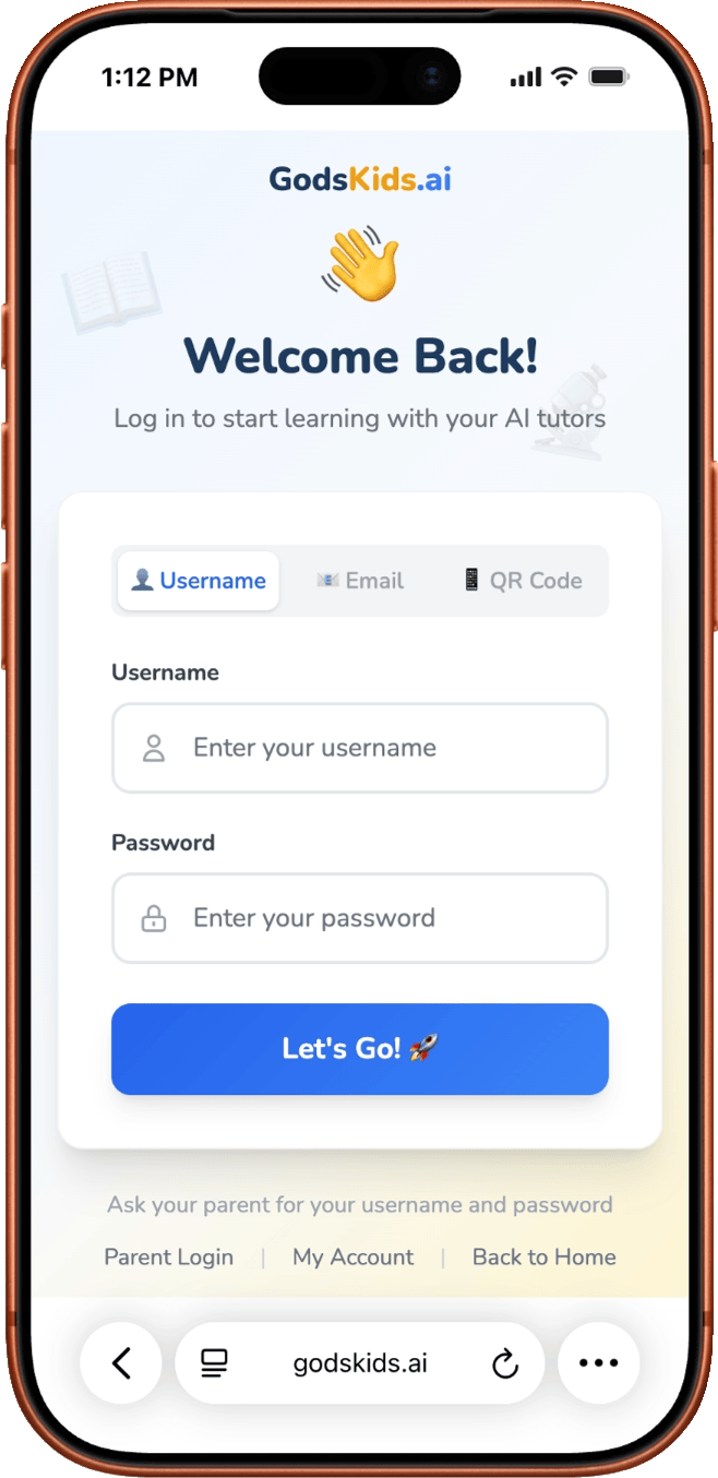 GodsKids.ai Student Login